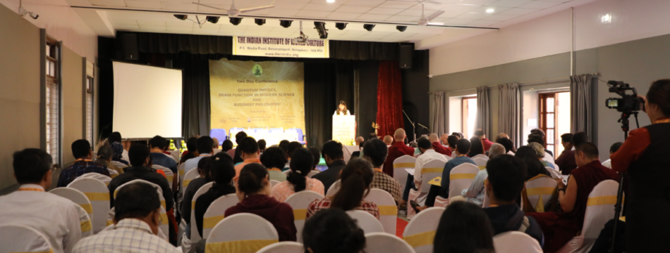 During Two Day National Conference on Quantum Physics, Brain Function in Modern Science & Buddhist Philosophy held at Bengaluru 2020.